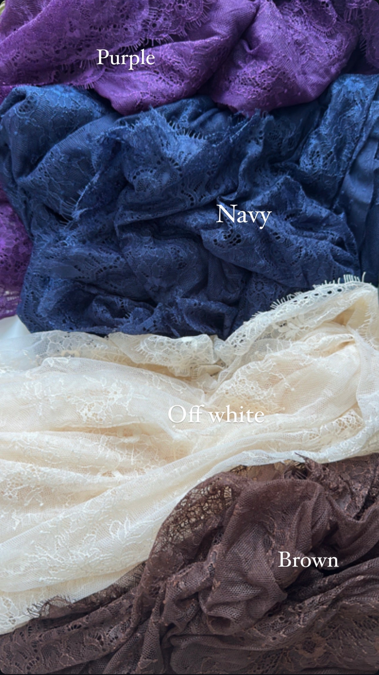 The lace abaya (all colors)