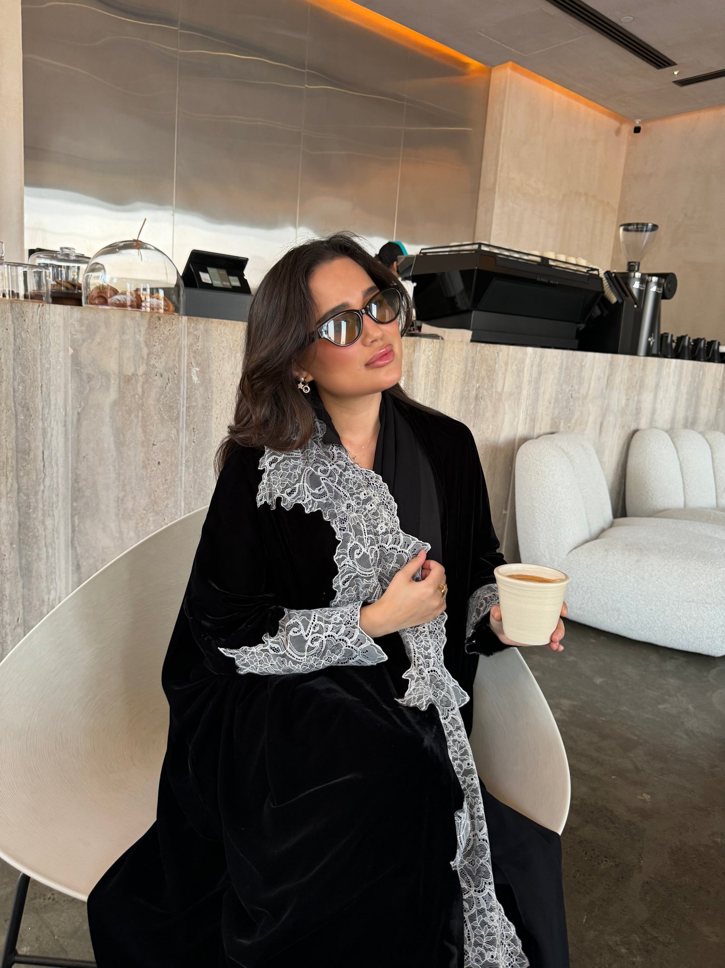 Winter whispers abaya
