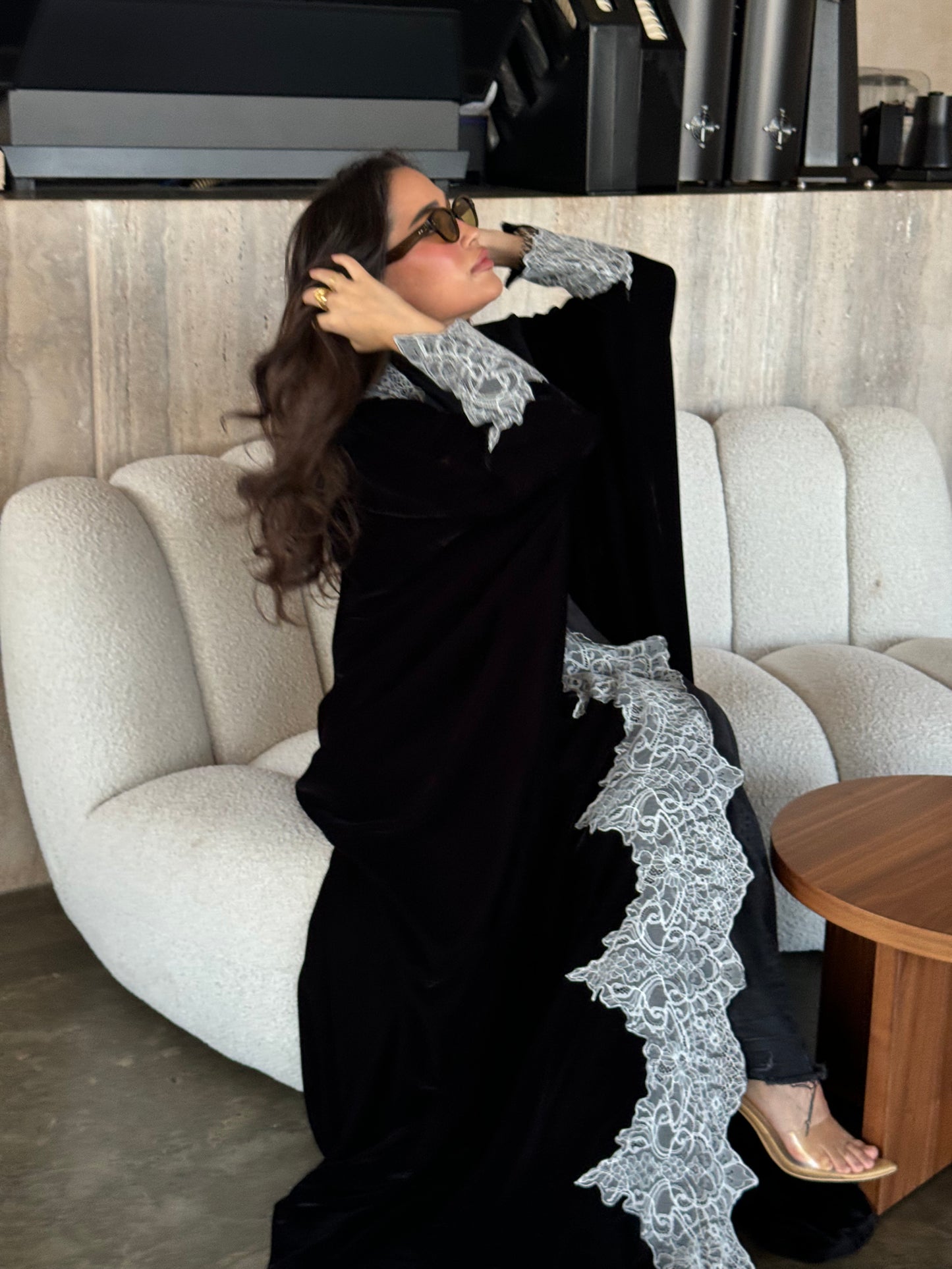 Winter whispers abaya