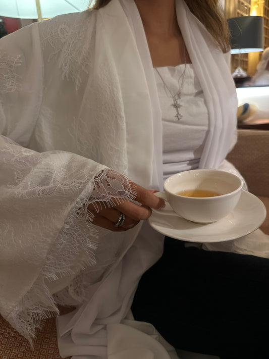 The lace abaya