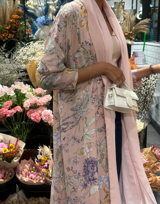 Blooming bouquet abaya (pre order)